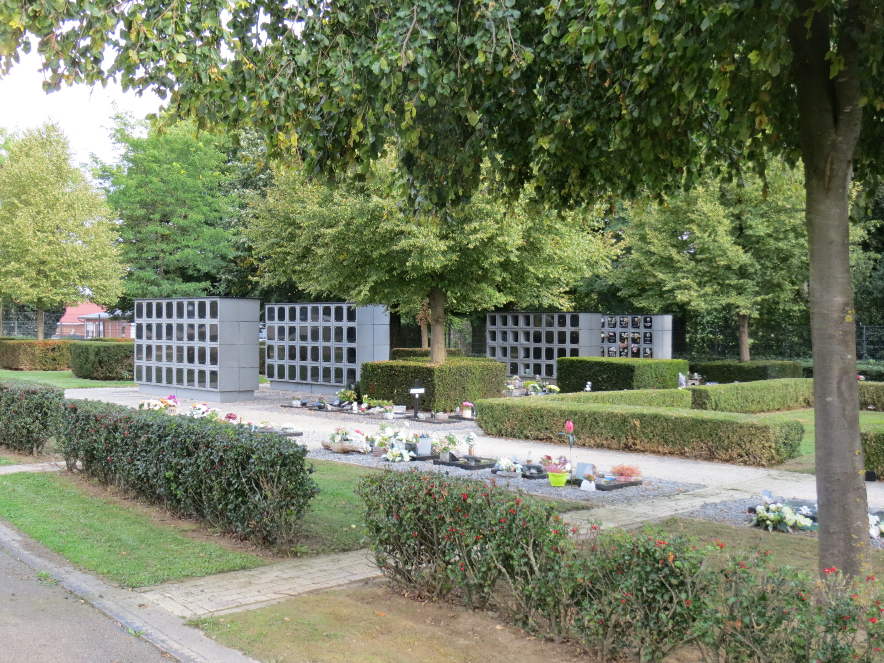 Kerkhof Halen - columbaria en urnengraven