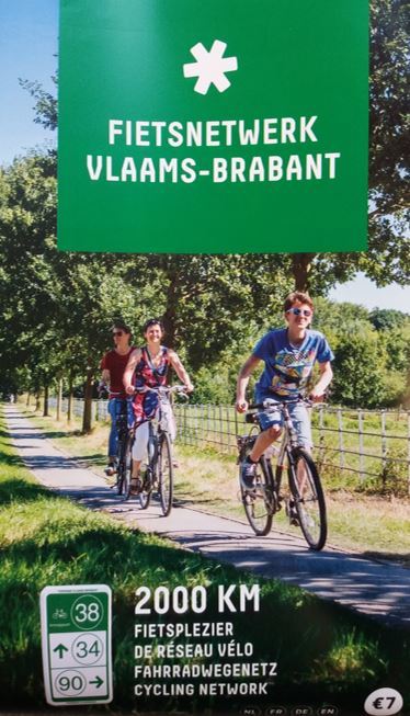 Fietskaart Fietsen in Vlaams-Brabant