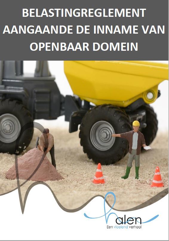 Cover belastingreglement inname openbaar domein