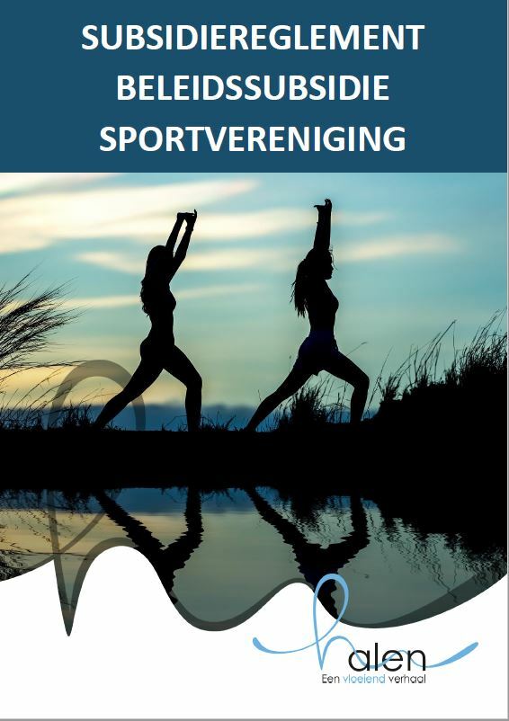 Cover subsidiereglement beleidssubsidie sport