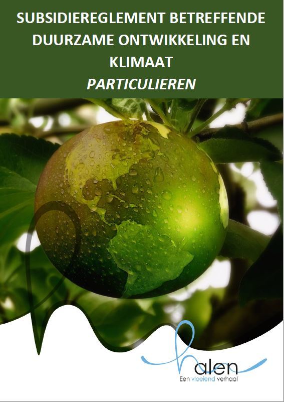 Cover subsidiereglement duurzame ontwikkeling particulieren