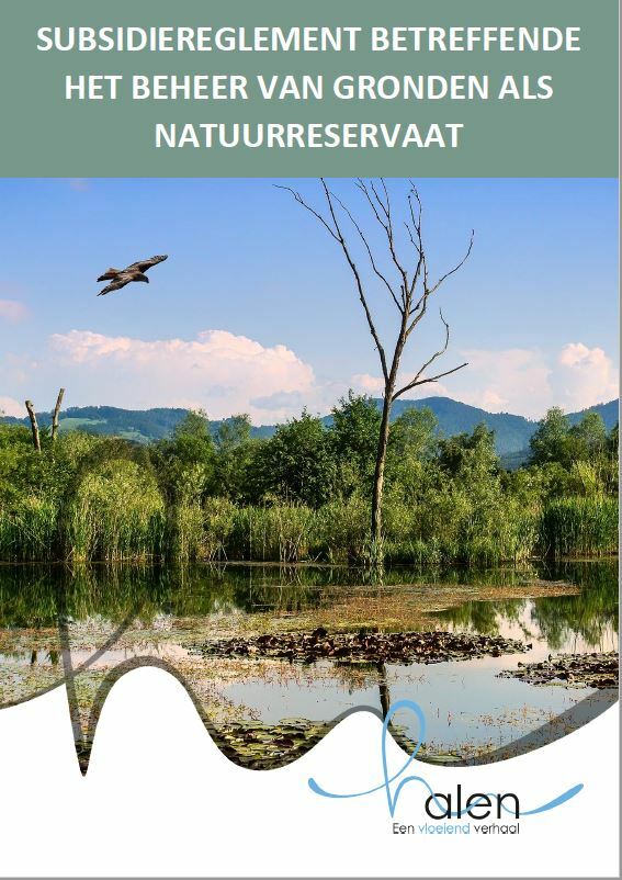 Cover subsidiereglement natuurreservaat
